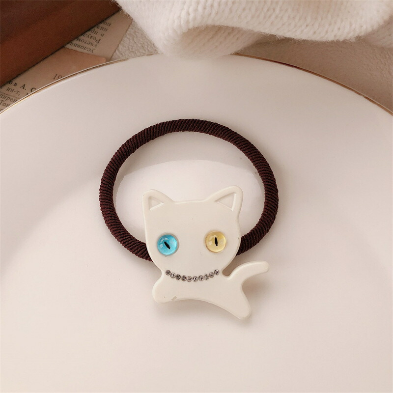ヘアゴム オッドアイキャットリングゴム 新発売セール 大人 ヘア