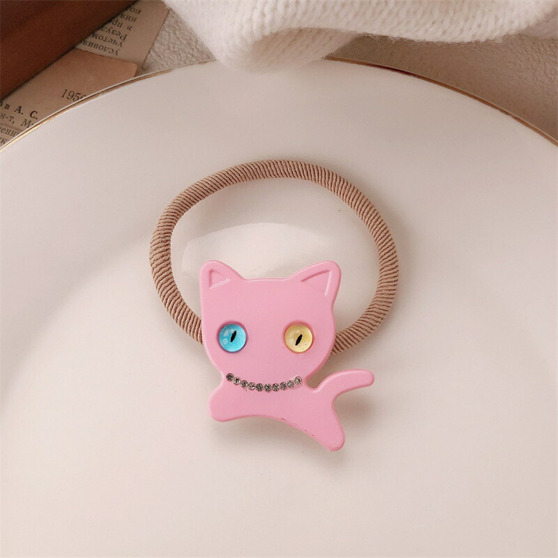 ヘアゴム 送料無料 猫 オッドアイ キャット リングゴム ［ねこ ネコ