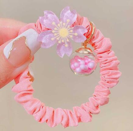 シュシュ 2点セット梅＆桜ピンクシュシュ 新発売セール かわいい