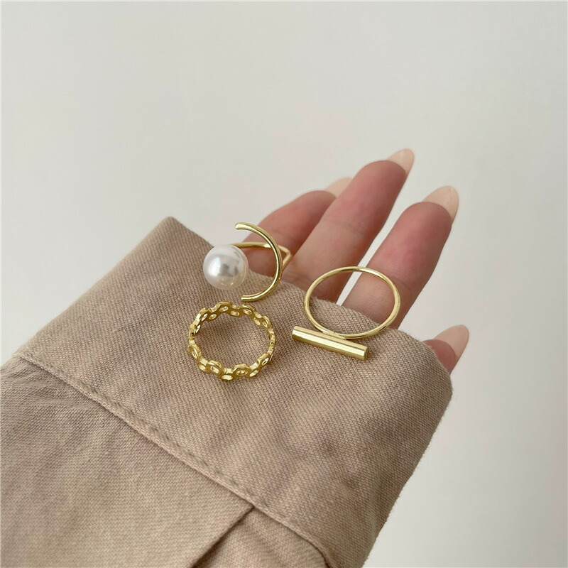 指輪 3点セットデザインファッションリング 新発売セール 大人