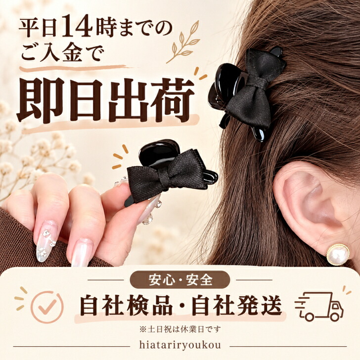 No.231 ヘアクリップ ミニ 2点　バンスクリップ　ハンドメイド ヘアクリップ 2個セット 新発売セール 送料無料 リボン ミニ バンス