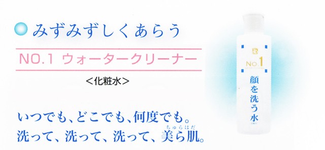顔を洗う水 カミヤマ美研 ウォータークリーナー No.1 1000ml 送料無料