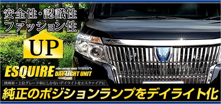 YOURS エスクァイア 専用 メッキパーツ バックドアガーニッシュ