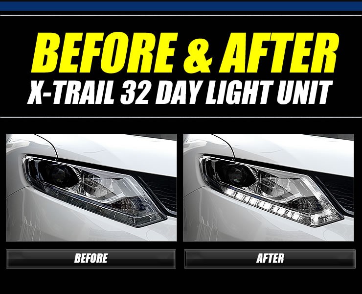 YOURS エクストレイル 32 専用 LED デイライト ユニット