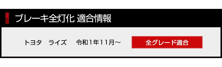 ライズ ブレーキ全灯化キット