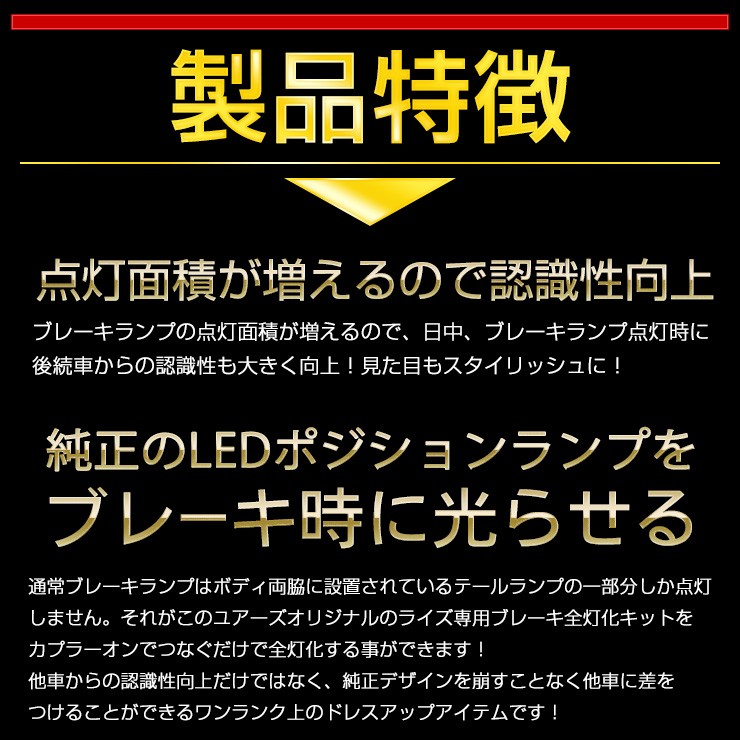 ライズ ブレーキ全灯化キット