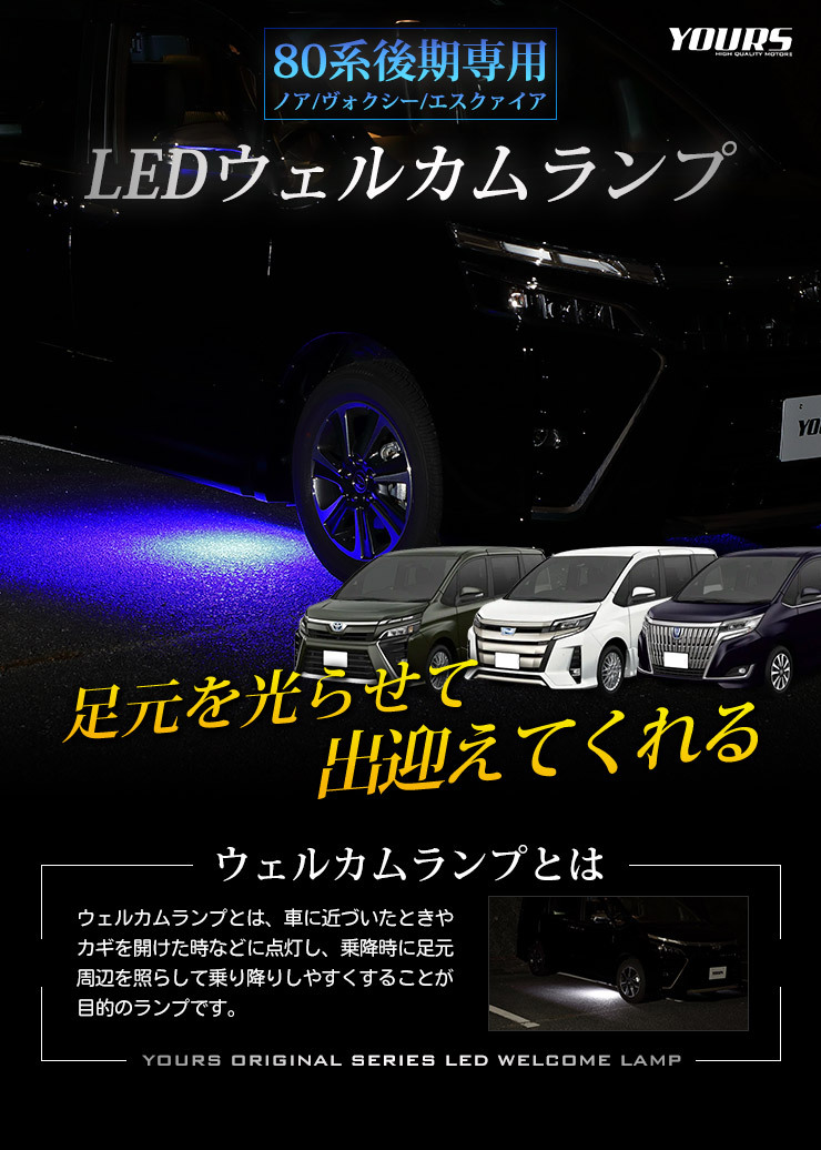 トヨタ80系ノアヴォクシー純正ステップライト トヨタ トヨタ純正 ステップライト ノア 80系 : カズ・オート