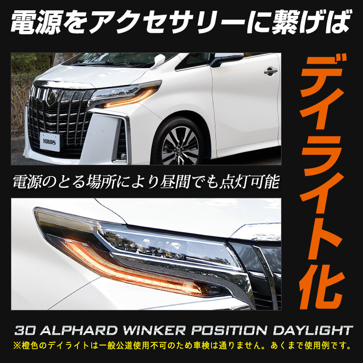 トヨタ アルファード 30系後期 専用 ウィンカーポジションキット LED