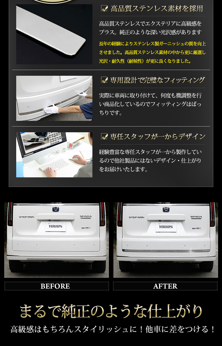 YOURS ホンダ ステップワゴン スパーダ RP 6/7/8 専用 バックドア