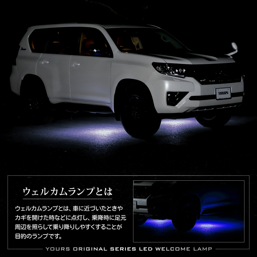 プラド150系後期 LEDリアガーニッシュ ホワイト発光 プラド150系後期 LEDリアガーニッシュ ホワイト発光