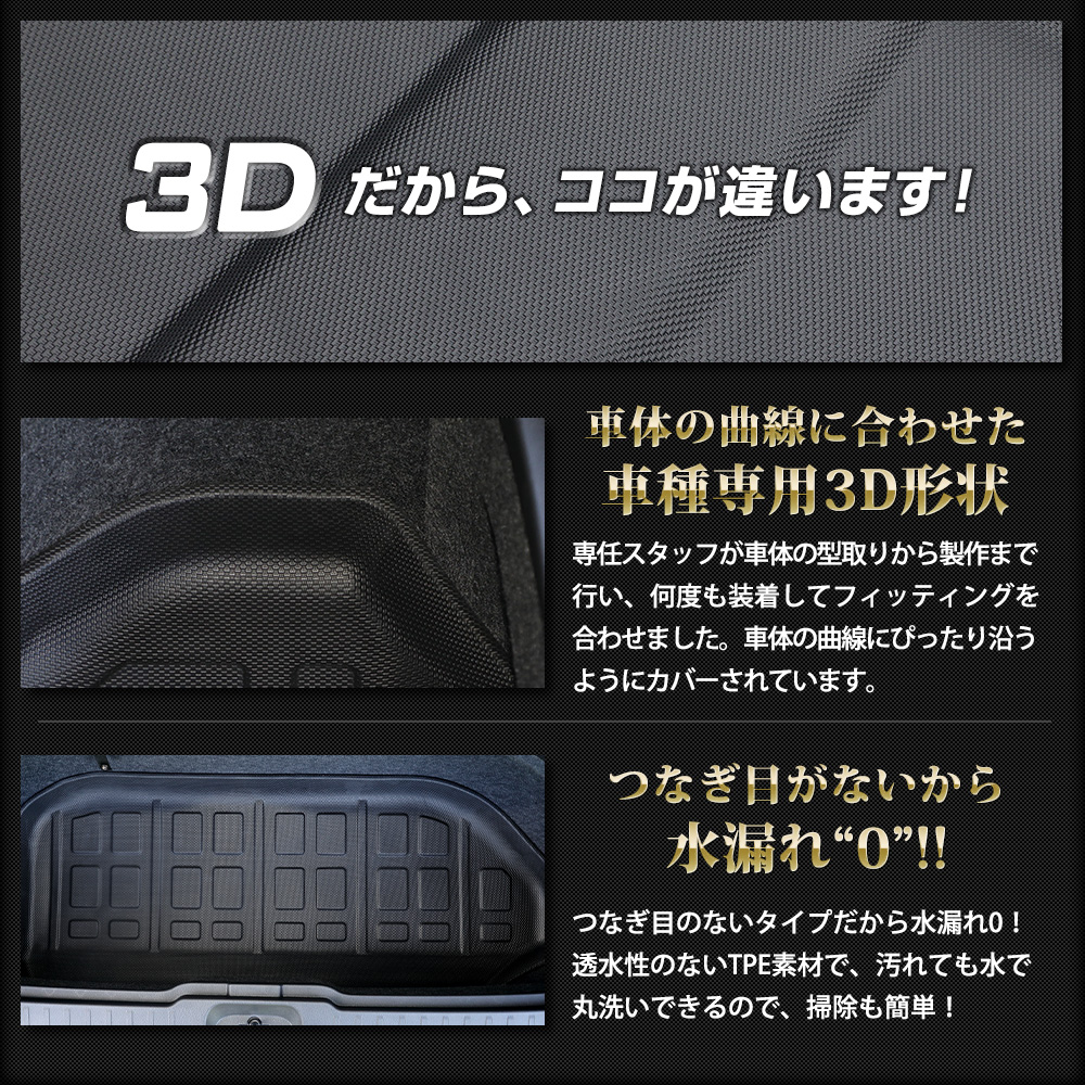 セレナ c28 専用 3D ラゲッジマット 下段 スポーツマット ラゲージ 