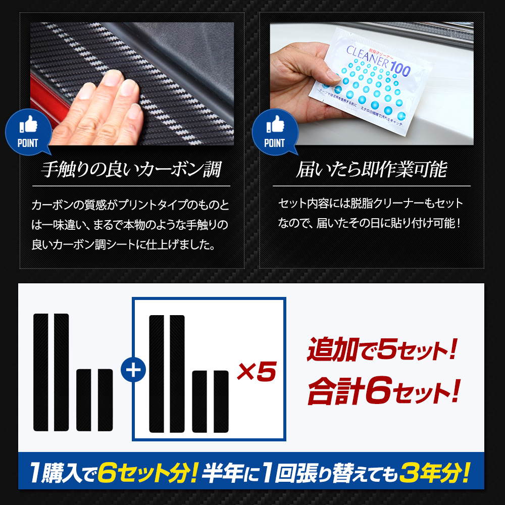 YOURS フロンクス 足元傷防止用 カット済み カーボン調シート FRONX