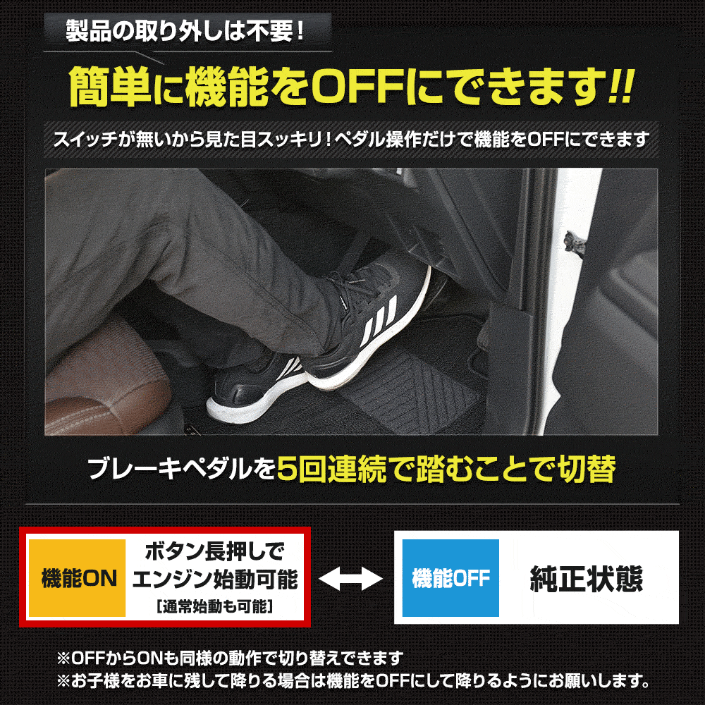 YOURS ランドクルーザー 250 専用 長押しスタートキット