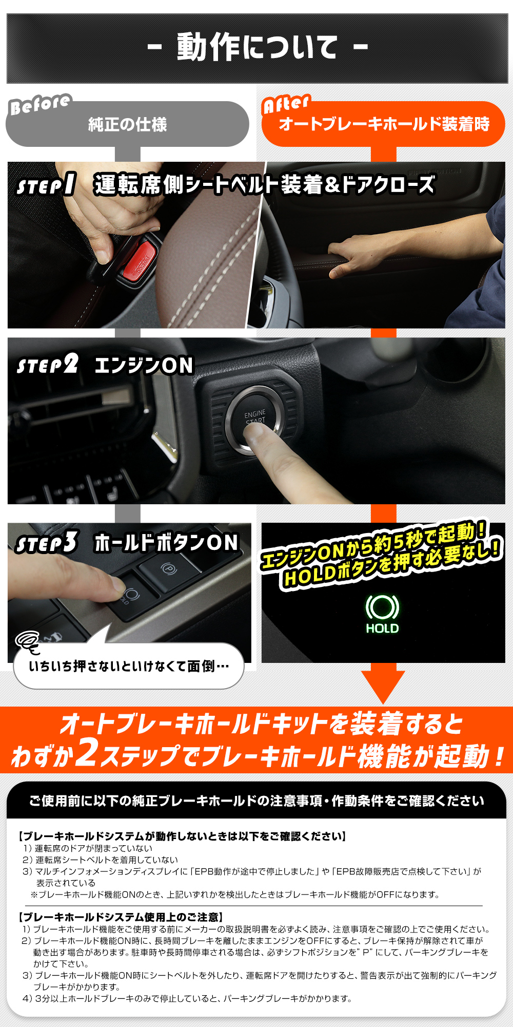 YOURS ランドクルーザー250 専用 オートブレーキホールドキット