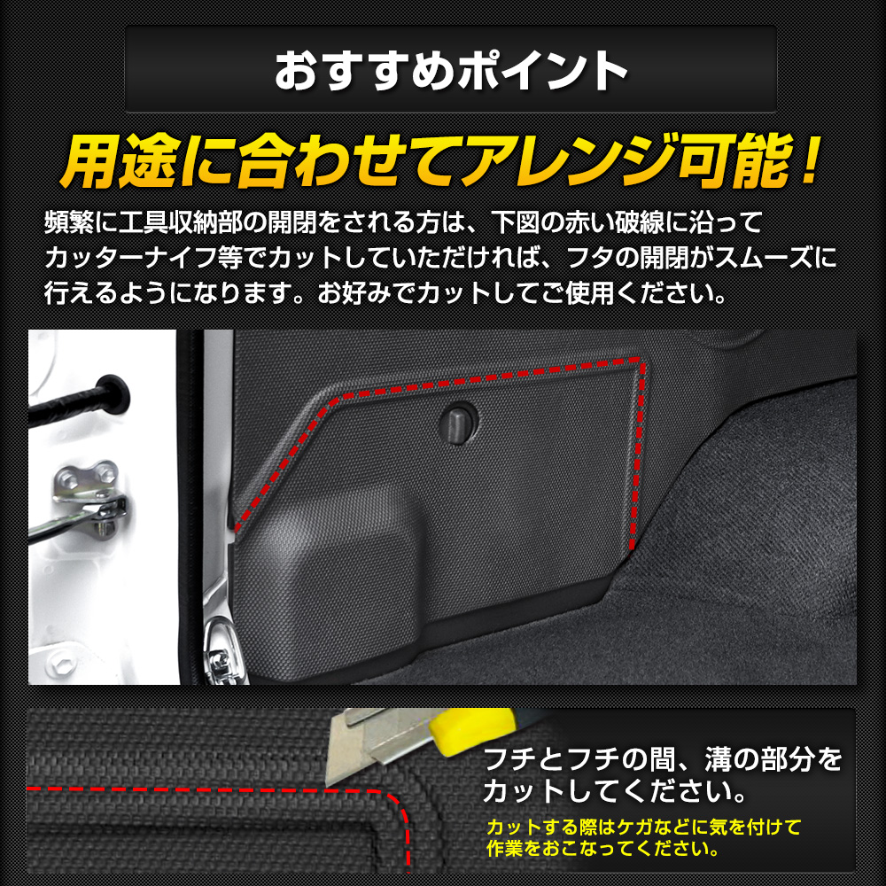 YOURS ランドクルーザー70 専用 3D ラゲッジサイドマット