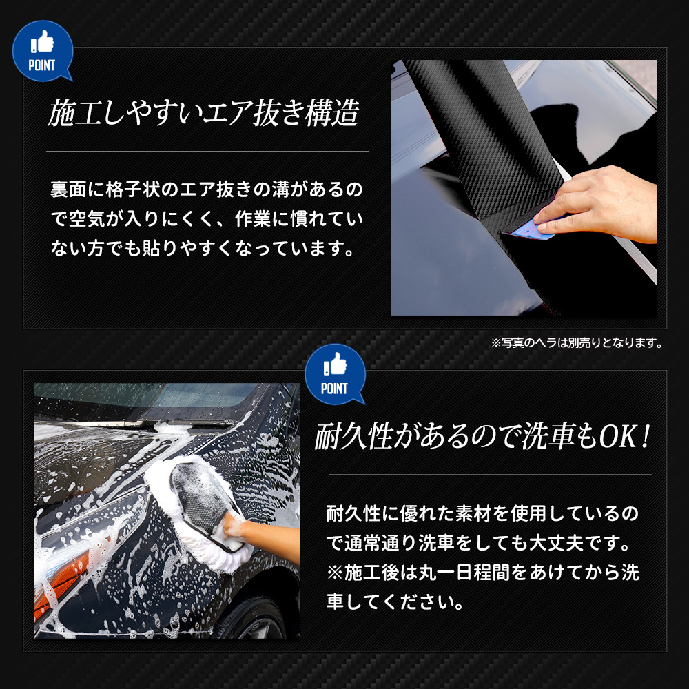 YOURS WR-V 専用 足元傷防止用 カット済み カーボン調シート