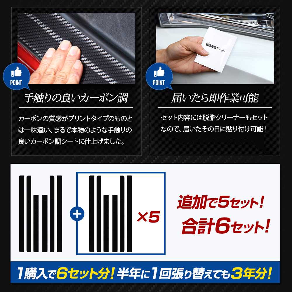 YOURS ルークス BB系 専用 足元傷防止用 カット済み カーボン調シート