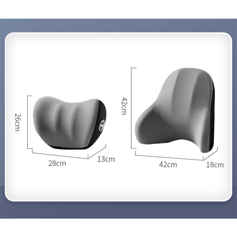 車 首 腰 セット クッション ネックパッド ランバーサポート 運転 座席 シートクッション 車用クッション 低反発 骨盤サポート 腰痛防止｜hidaka-hidaka｜10