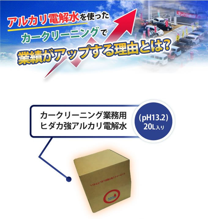 送料無料　ヒダカ 強アルカリ電解水 ｐH13.2 20L カークリーニング業務用 レビュー特典有