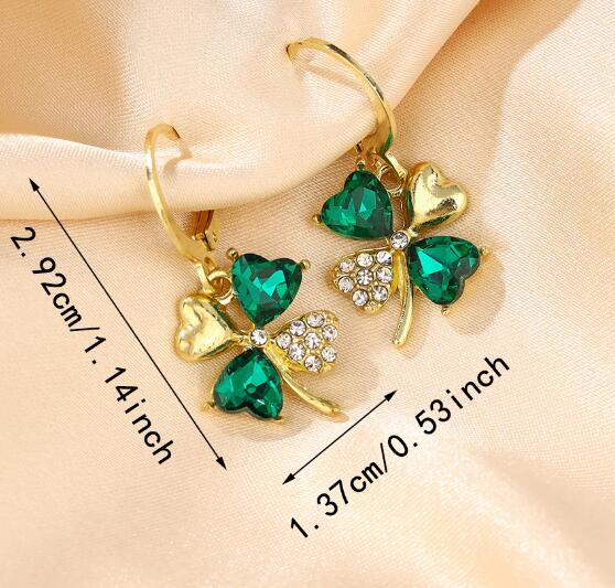 ♡年末スーパーsale♡グリーンオパール ローズクォーツ キラッキラ ピアス ピアス ラッキークローバーラインストーンピアス 2タイプ おとな