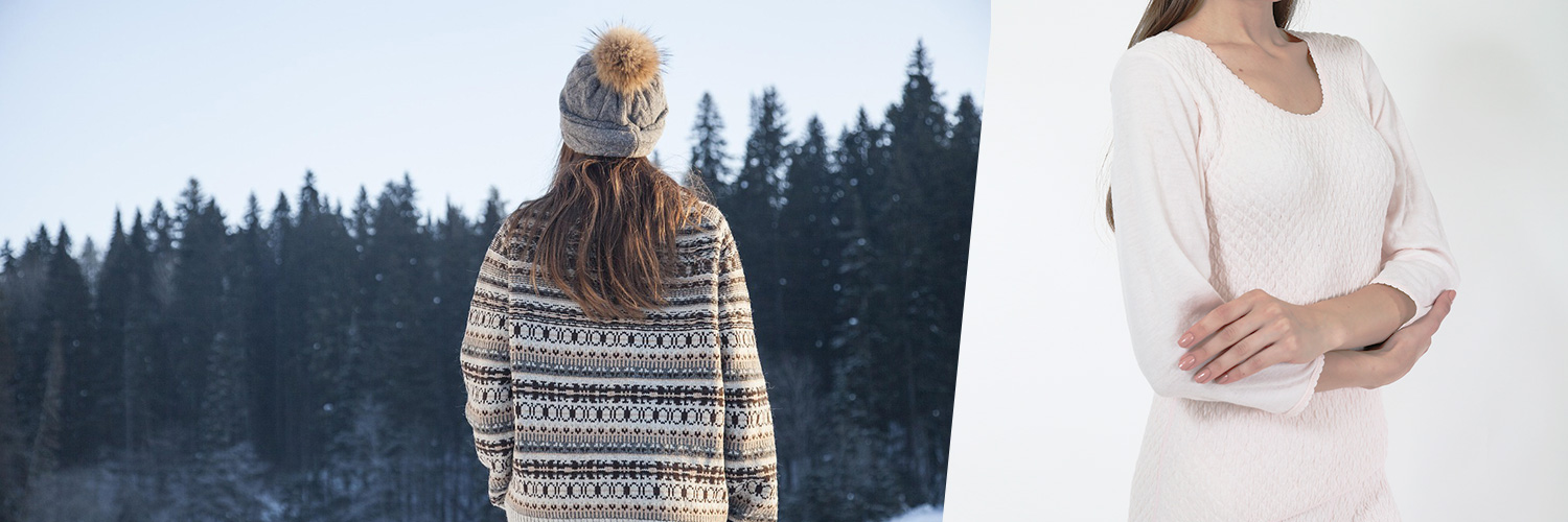 ひだまり [上下別売]ひだまり 頂(いただき) 婦人用 長袖 インナー