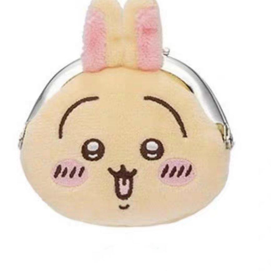 【うさっくま】ハチワレ猫ちゃん　がま口セット① ☘️ハチワレ猫のがま口ペタンコポーチ／肉球チャーム生成と