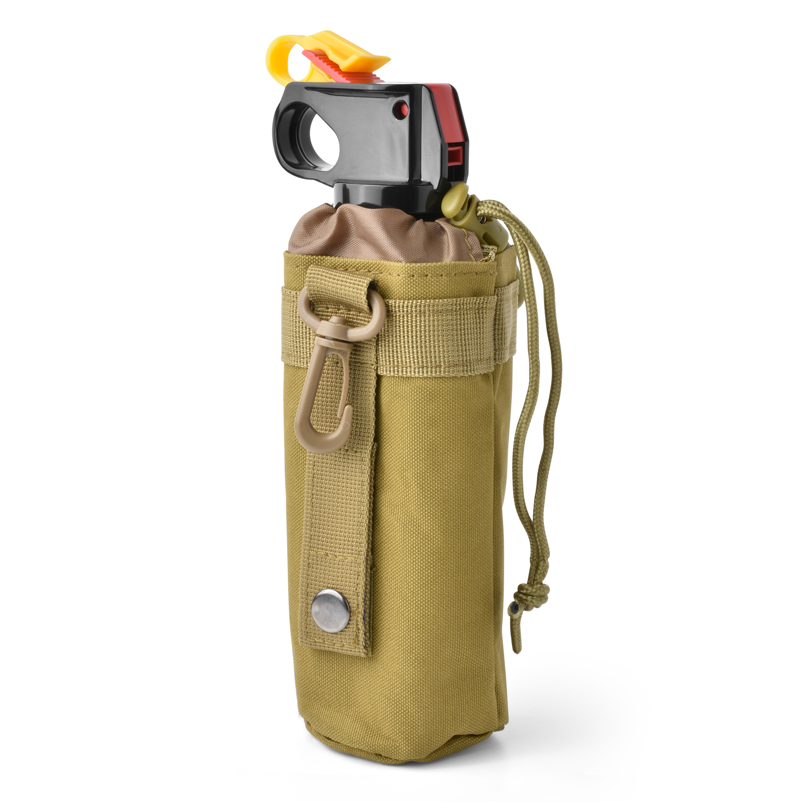 ペットボトルホルダー カラビナ 500ml 水筒ポーチ 登山 保冷 保温