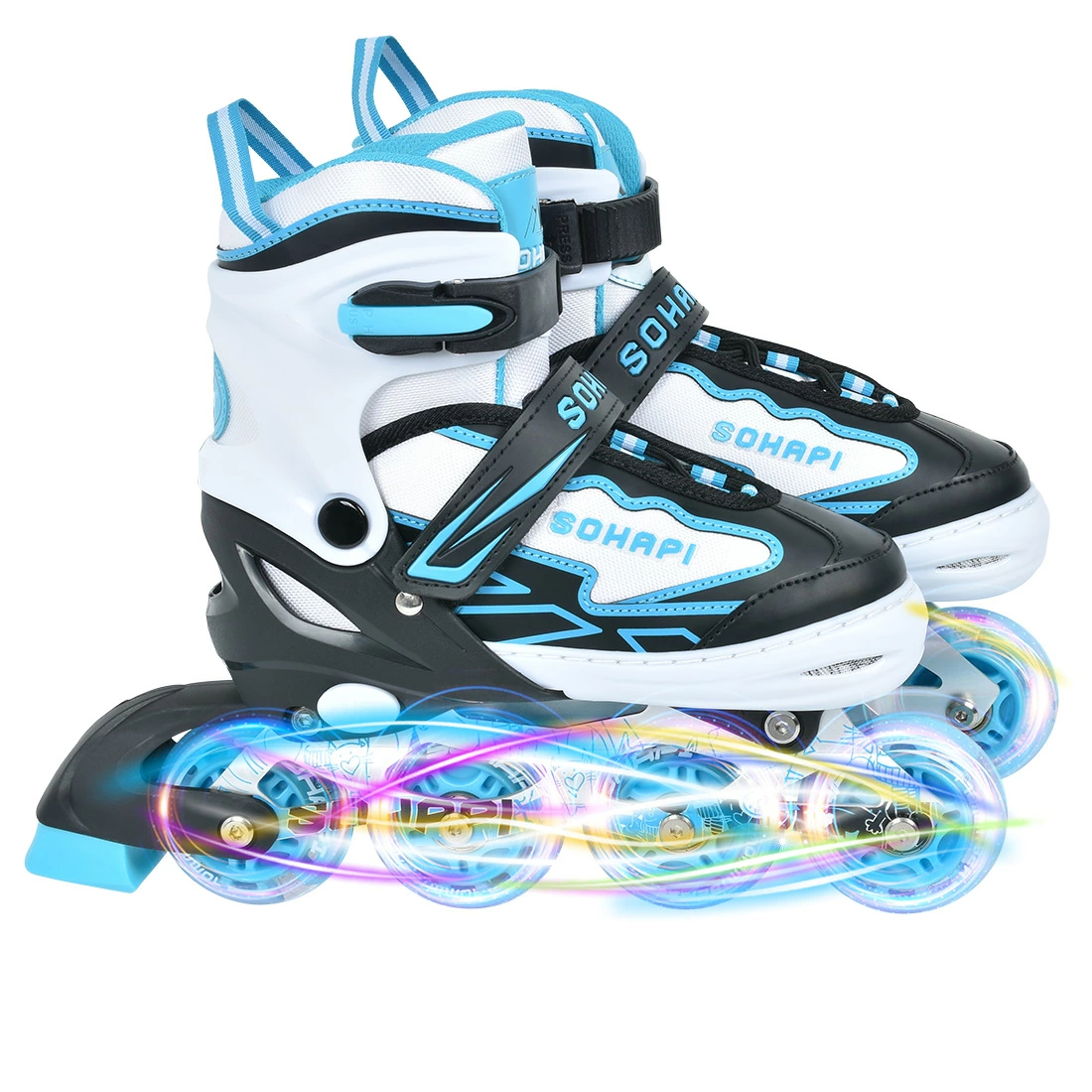 【はち】K2 インラインスケート　Mサイズ(19.5-23.0cm) 水色 OUTDOOR,K2 SKATE,インラインスケート,ユース・ジュニア | K2