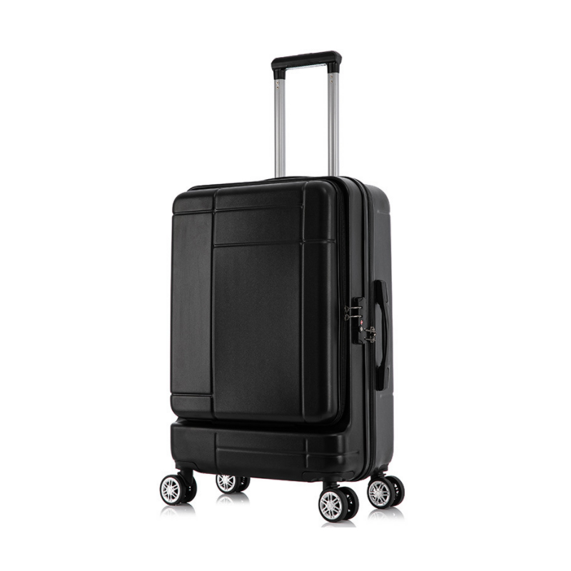 スーツケース 機内持ち込み Sサイズ 拡張 軽量  容量29L 短途旅行 小型 前開 人気 キャリーケース キャリーバッグ ビジネスキャリ 1年保証 5色 送料無料｜high-9-store｜02