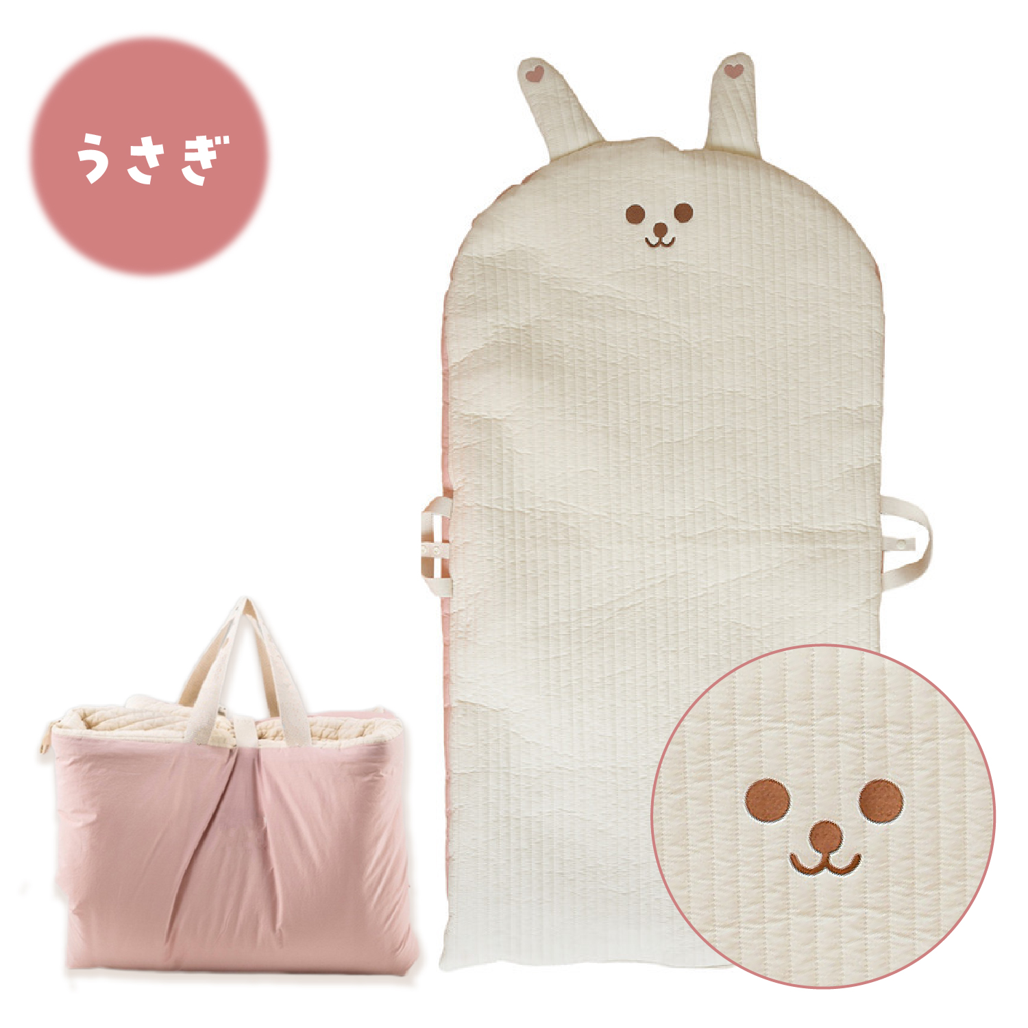 イブルマット プレイマット ベビーマット おしゃれ お昼寝マット 厚手 赤ちゃん お昼寝 マット リビング イビル 韓国 キルティング 折りたたみ | ブランド登録なし | 02