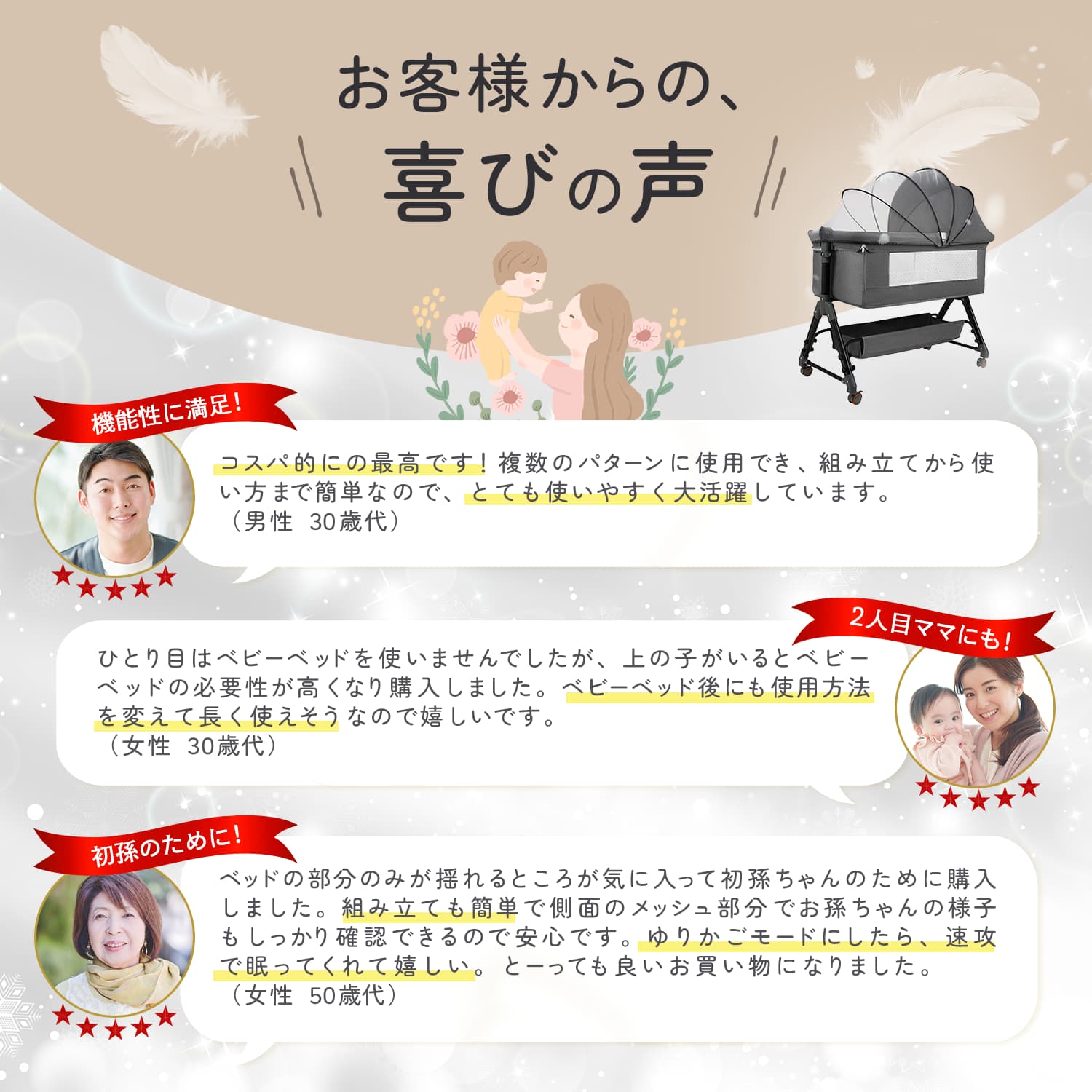 ベビーベッド 折りたたみ ミニ ベビーベット ベビー用品 多機能 蚊帳付き プレイヤード 添い寝 赤ちゃん コンパクト ベビー ゆりかご オムツ替え台 お昼寝 | ブランド登録なし | 17
