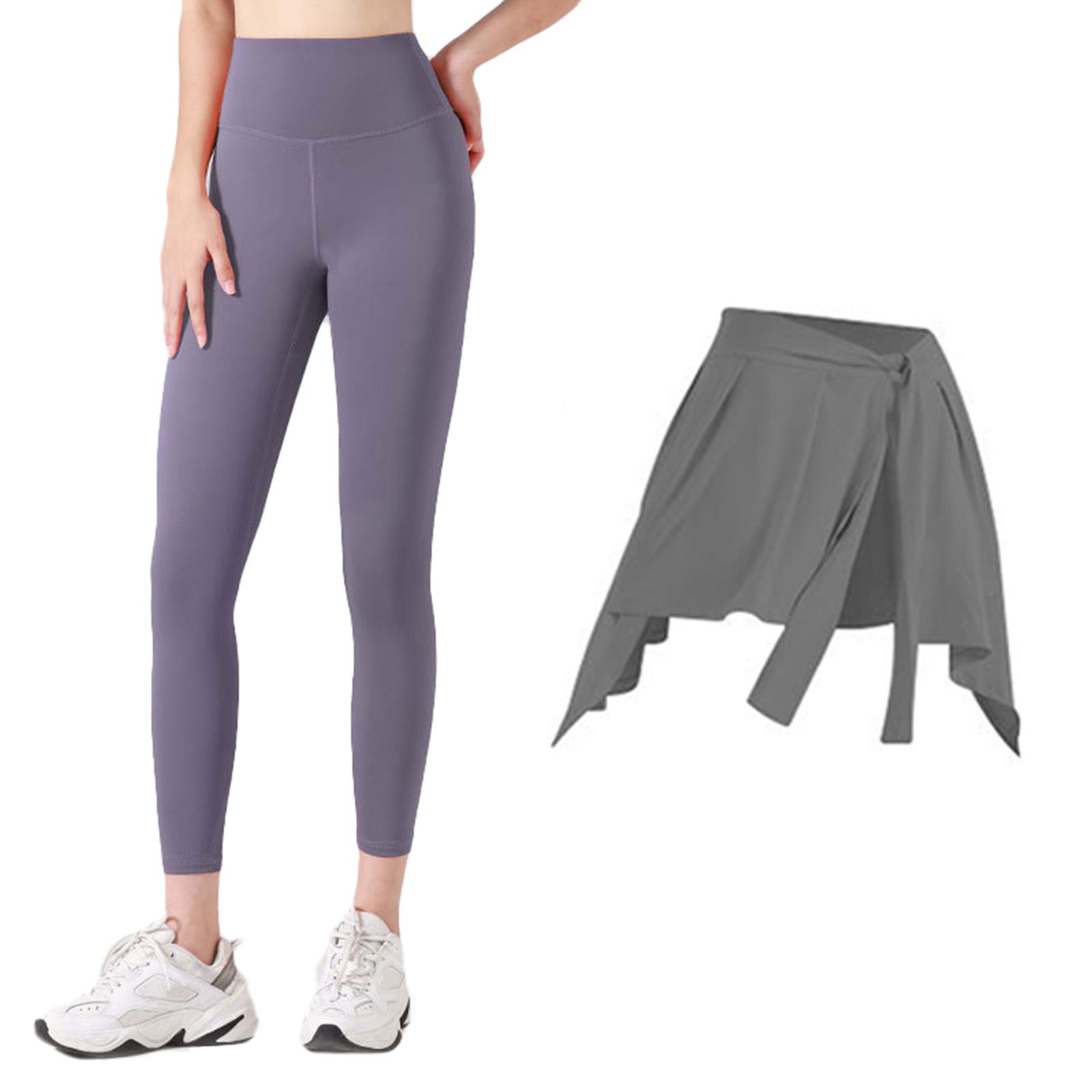 ヨガウェア セット 安い ヨガパンツ 巻きスカート ラップスカート 体型
