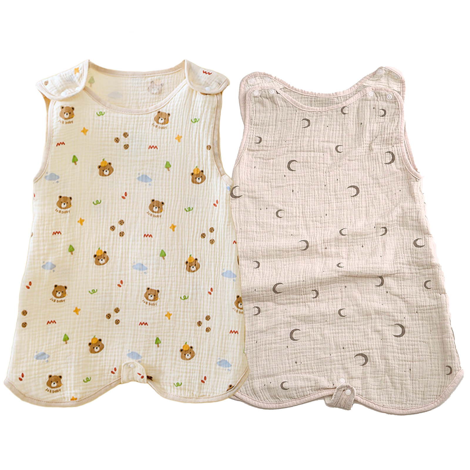 スリーパー 夏 赤ちゃん キッズ ガーゼ 4重 夏用 ガーゼスリーパー ベビースリーパー 夏用スリーパー 新生児 春 4重ガーゼ 子供  2重ガーゼ 暑さ対策 | ブランド登録なし | 25