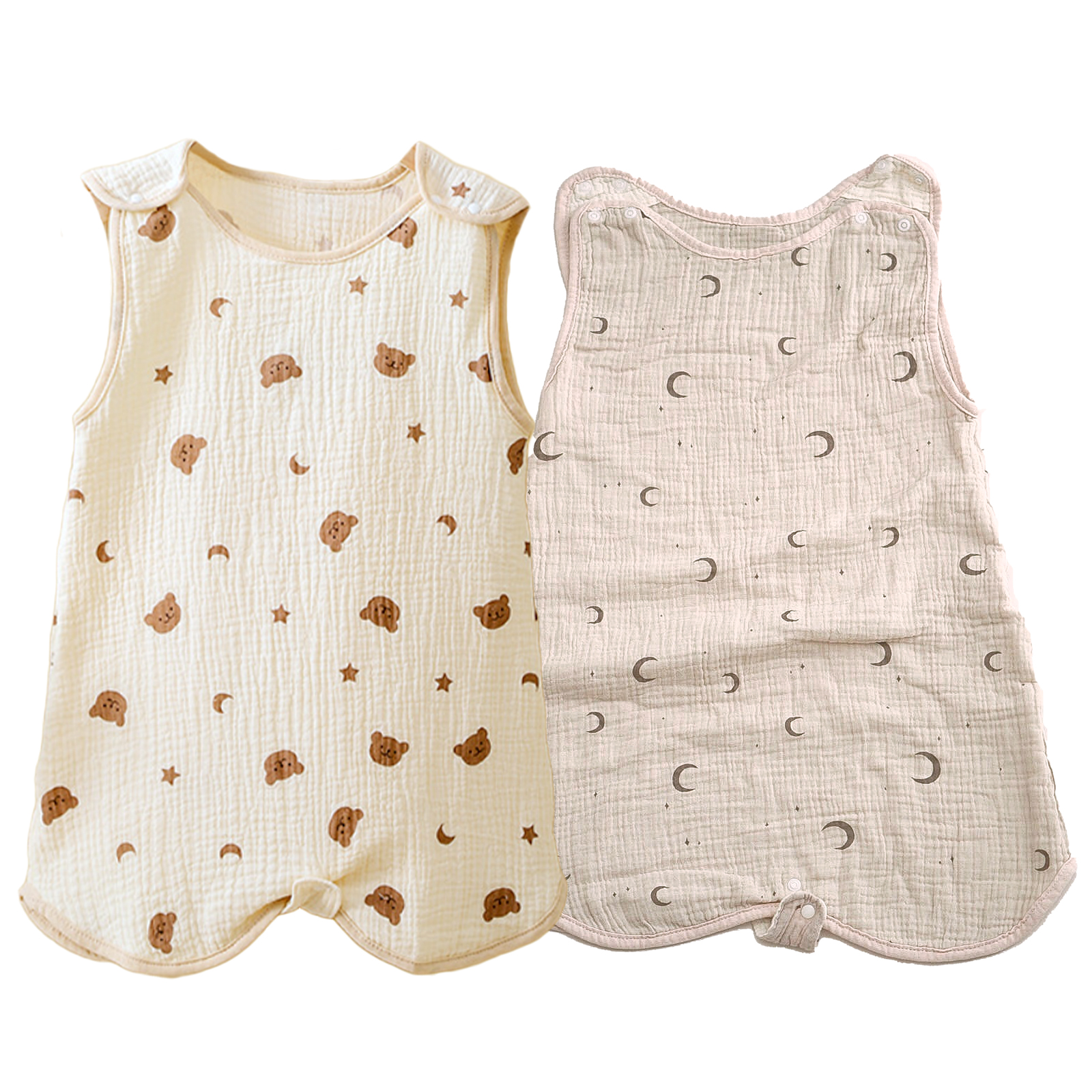 スリーパー 夏 赤ちゃん キッズ ガーゼ 4重 夏用 ガーゼスリーパー ベビースリーパー 夏用スリーパー 新生児 春 4重ガーゼ 子供  2重ガーゼ 暑さ対策 | ブランド登録なし | 28