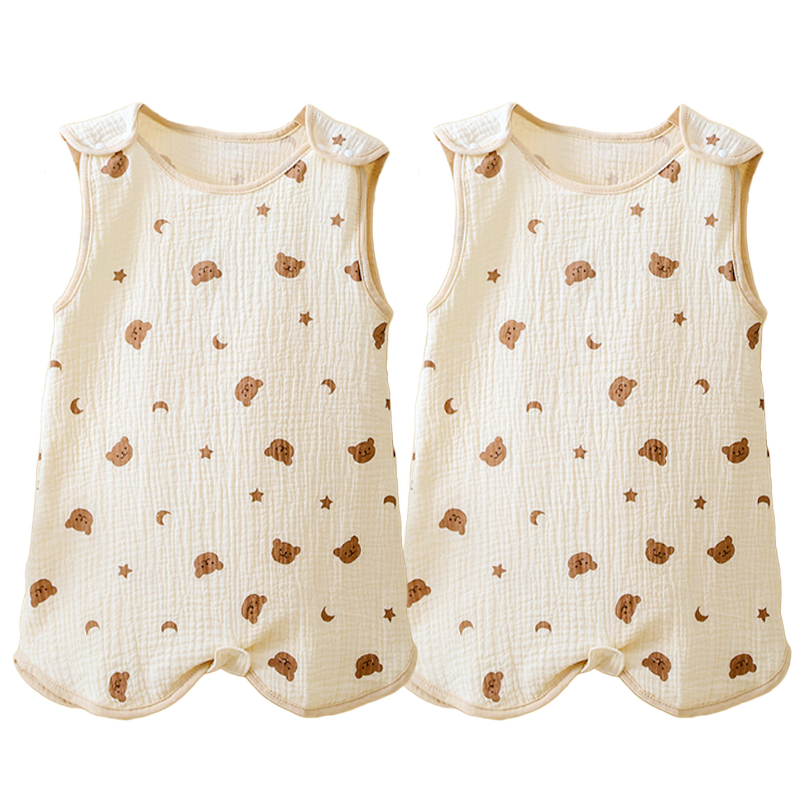スリーパー 夏 赤ちゃん キッズ ガーゼ 4重 夏用 ガーゼスリーパー ベビースリーパー 夏用スリーパー 新生児 春 4重ガーゼ 子供  2重ガーゼ 暑さ対策 | ブランド登録なし | 13