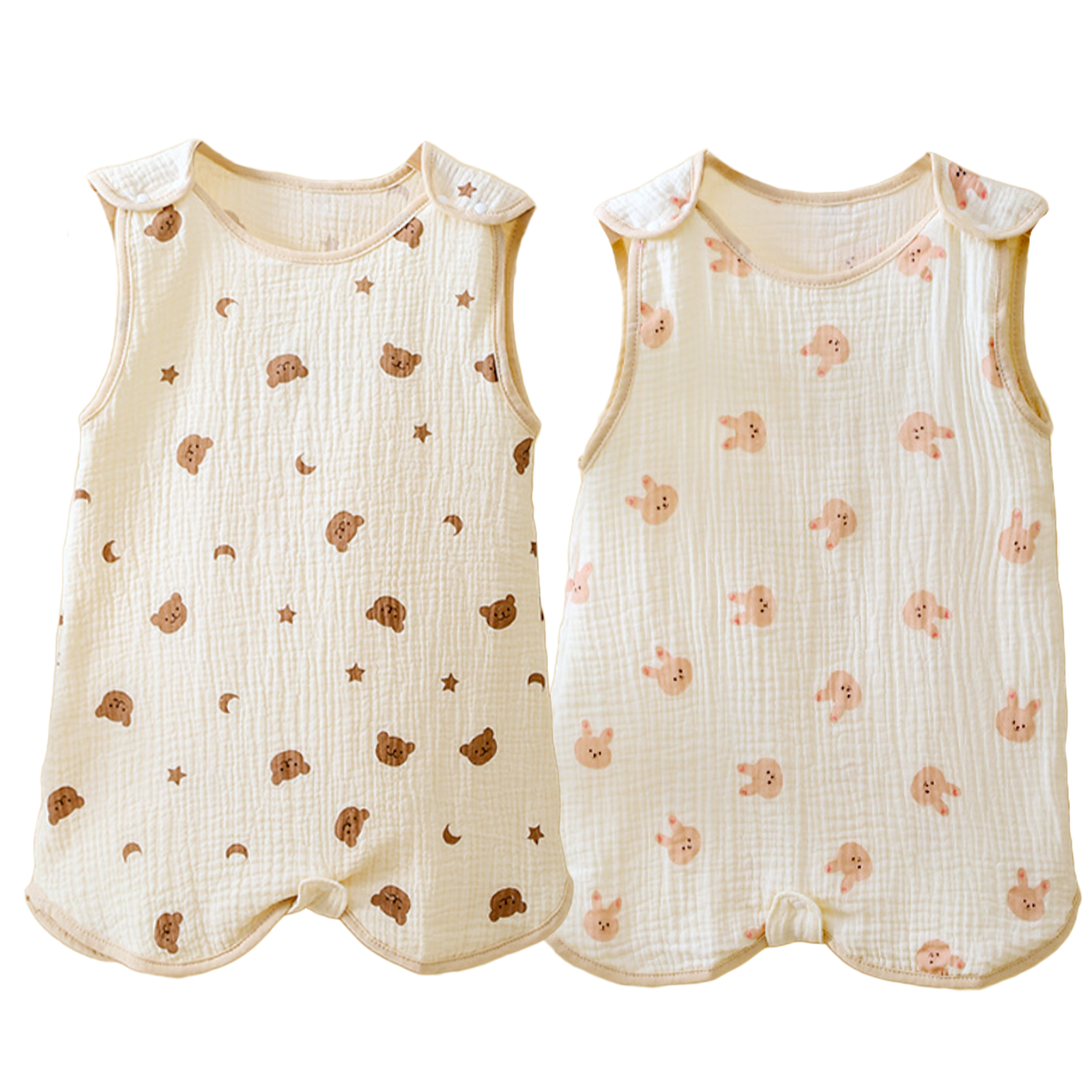 スリーパー 夏 赤ちゃん キッズ ガーゼ 4重 夏用 ガーゼスリーパー ベビースリーパー 夏用スリーパー 新生児 春 4重ガーゼ 子供  2重ガーゼ 暑さ対策 | ブランド登録なし | 26