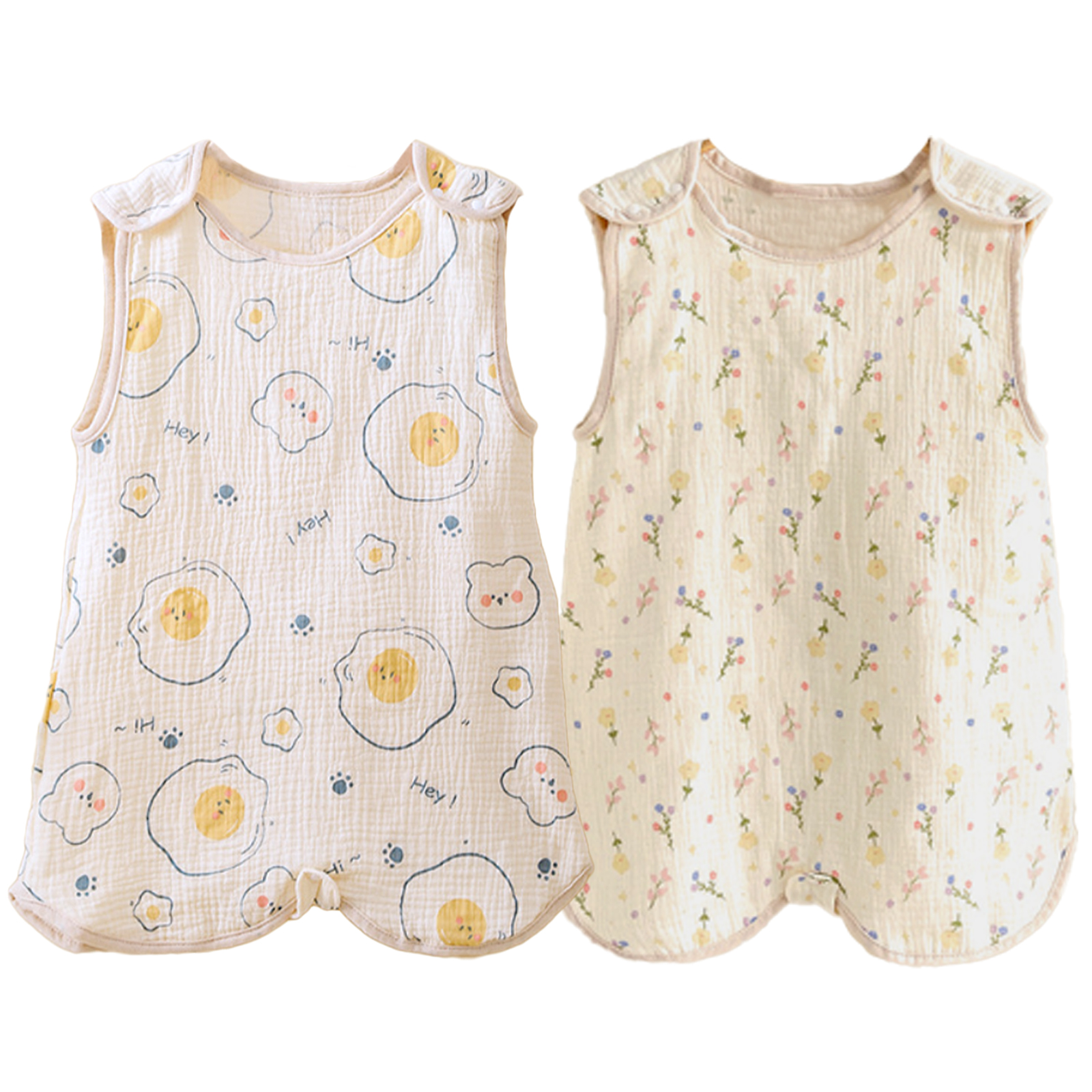 スリーパー 夏 赤ちゃん キッズ ガーゼ 4重 夏用 ガーゼスリーパー ベビースリーパー 夏用スリーパー 新生児 春 4重ガーゼ 子供  2重ガーゼ 暑さ対策 | ブランド登録なし | 20