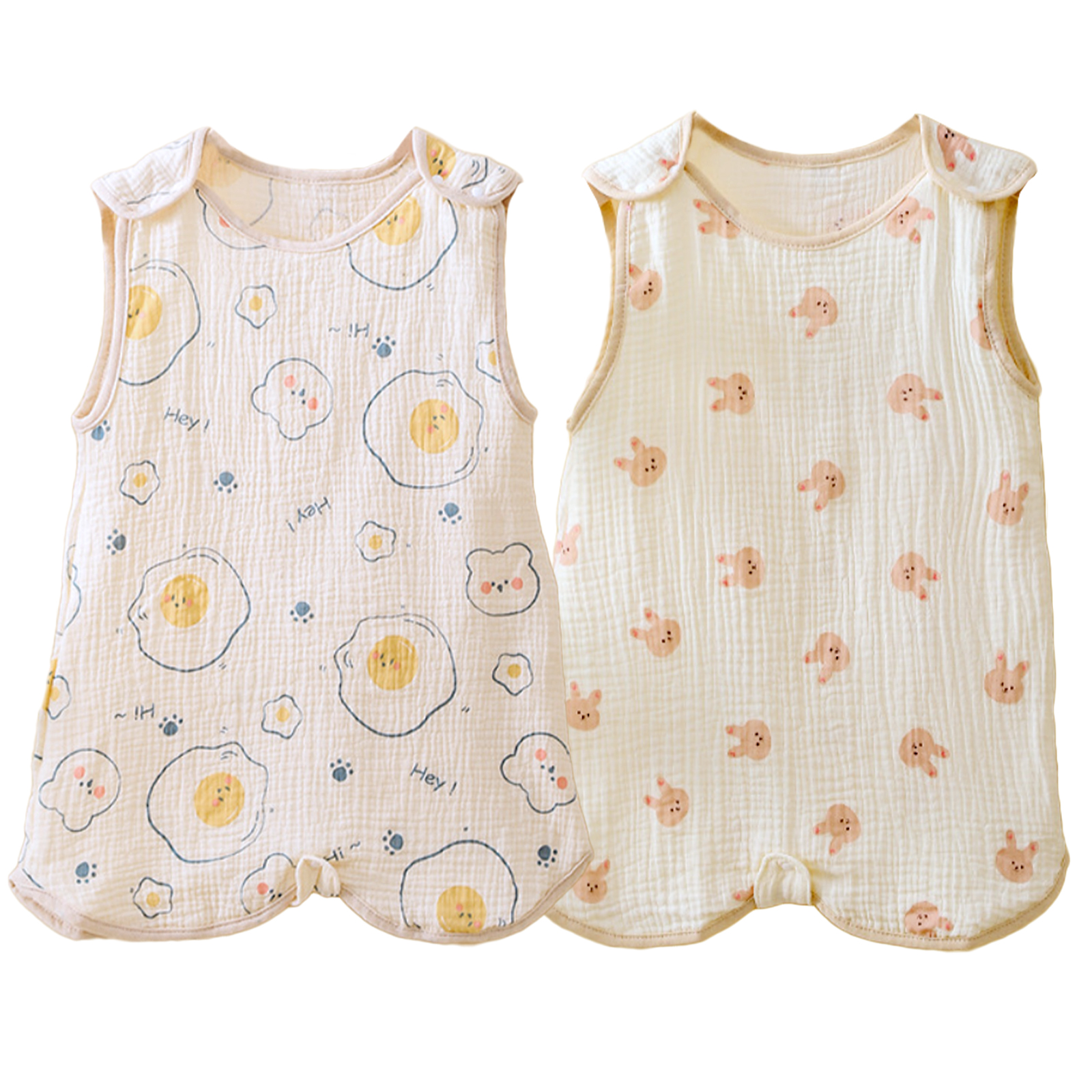 スリーパー 夏 赤ちゃん キッズ ガーゼ 4重 夏用 ガーゼスリーパー ベビースリーパー 夏用スリーパー 新生児 春 4重ガーゼ 子供  2重ガーゼ 暑さ対策 | ブランド登録なし | 19