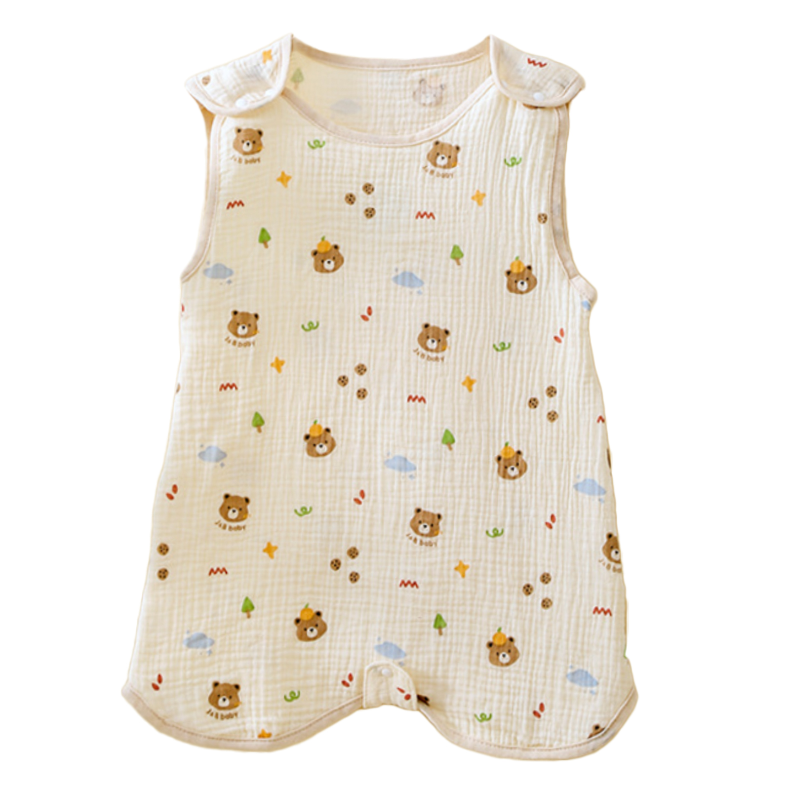 スリーパー 夏 赤ちゃん キッズ ガーゼ 4重 夏用 ガーゼスリーパー ベビースリーパー 夏用スリーパー 新生児 春 4重ガーゼ 子供  2重ガーゼ 暑さ対策 | ブランド登録なし | 03