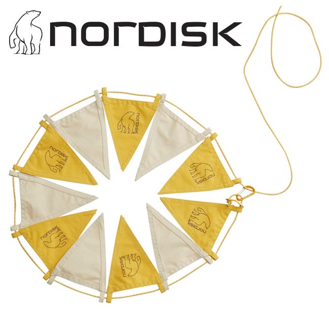 NORDISK ノルディスク Flag Lines (2 Pieces) Mustard 148092