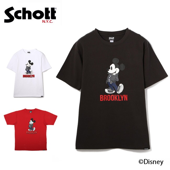 Schott Disney T Shirt Brooklyn ショット ディズニーtシャツブルックリン Tシャツ 半袖 ミッキー アウトドア メール便 代引不可 Schott 011 Highball 通販 Yahoo ショッピング