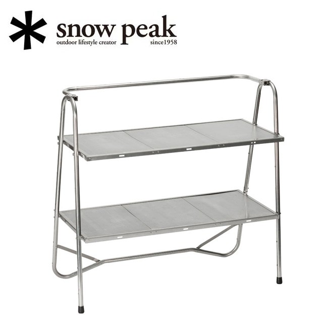 【美品】 peak スノーピーク　ステンレスキッチンテープル snow peak（スノーピーク） ステンレスキッチンテーブル LV-310