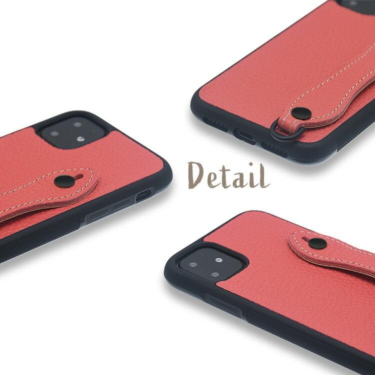 iPhone16 ケース シュリンクレザー スマホケース ベルト付き Pro