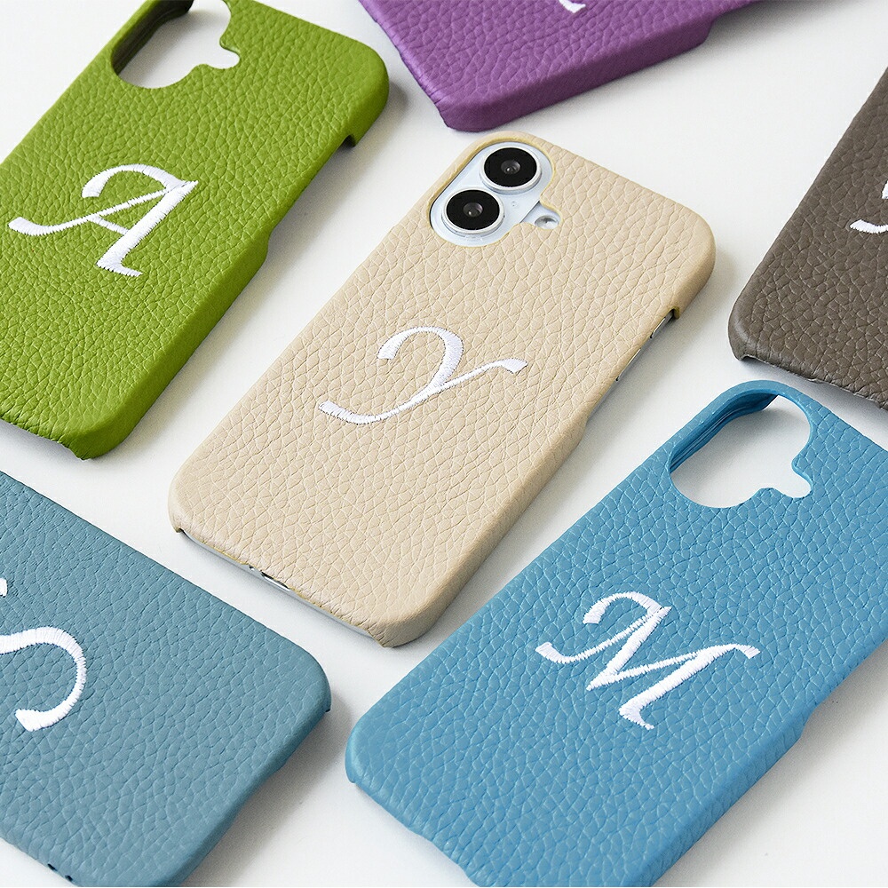ロゴ入りスマホケース① iphone17 ケース 刺繍 スマホケース iphone16 iphone15 iphone14 多