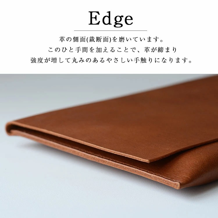 iPad mini 6 ケース 第6世代 8インチ 本革 レザー クリアケース付き タブレットカバー バッグインバッグ セカンドバッグ おしゃれ 日本製｜highcamp｜07