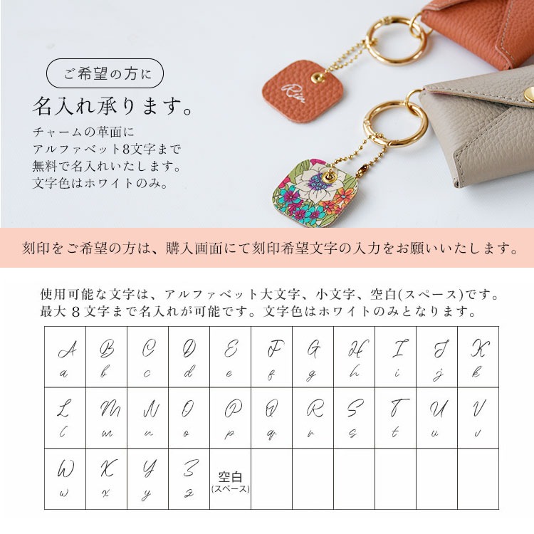 マルチケース マルチポーチ カラビナ付き 名入れ アクセサリーポーチ