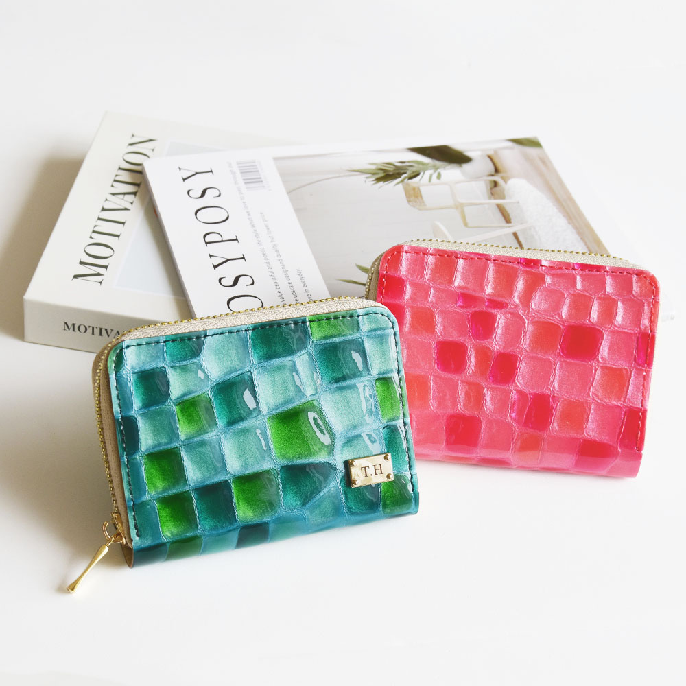 イニシャル 小銭入れ 選べる コインケース レディース 財布 ラウンドファスナー カードケース キラキラ 小さいポーチ かわいい 雑貨  ジュエリーポーチ : noble - 通販 - Yahoo!ショッピング イニシャル刻印 ミニ財布 ステンドグラスレザー 名入れ 本革  ラウンドファスナー ...