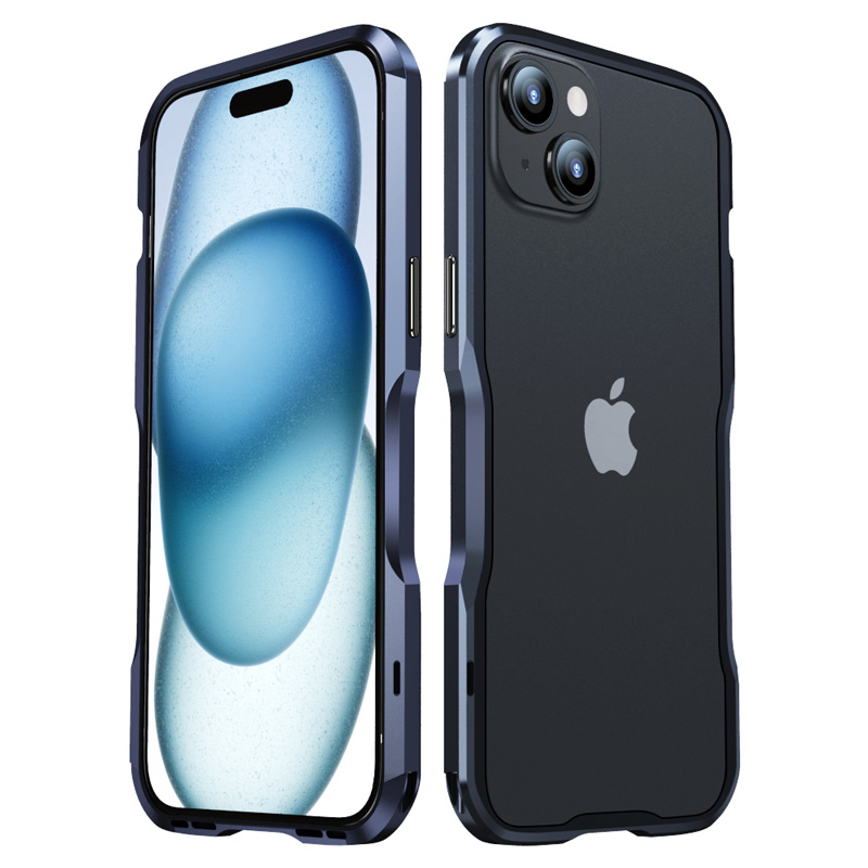 iPhone用ブルーバンパーフレーム Luphie iPhone バンパーフレーム iPhone13 13Pro 13mini