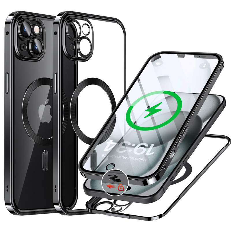 上部バンパーロック Magsafe対応 一体型 iPhone15 iPhone15Plus 