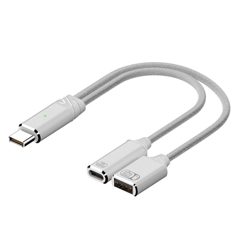 2in1 分岐ケーブル USB-C USB-A USB2.0 OTG対応 データ転送 480Mbps